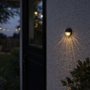 Rabalux 77203 LED solární venkovní nástěnné svítidlo Lermos | 0,1W integrovaný LED zdroj | 3lm | 3000K | černá