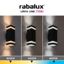 Rabalux 77210 LED venkovní nástěnné svítidlo Urfa Line | 16W integrovaný LED zdroj | 1500lm | 3000/4000/6000K | antracit