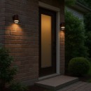 Rabalux 77211 LED venkovní nástěnné svítidlo Urfa Line | 9W integrovaný LED zdroj | 800lm | 3000/4000/6000K | hnědá