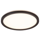 Rabalux 7774 LED venkovní stropnice Inverness 1x15W | 1190lm | 2700-6500K | IP44 - dálkové ovládání, stmívatelné, noční režim, WiFi, časovač, černá