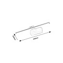 Rabalux 98078001 LED nástěnné svítidlo nad zrcadlo Gaten | 8W integrovaný LED zdroj | 420lm | 3000K