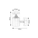 Rabalux 7827 LED venkovní nástěnné svítidlo Lisbon 1x7W | 560lm | 4000K | IP54 - nerez