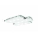 LED přisazené nástěnné a stropní svítidlo Philips 9x2W -> nahrazuje 80W  - matný chrom