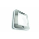 venkovní nástěnné svítidlo s pohybovým čidlem Philips ORCHARD 1x22W 2GX13  - nerezová ocel