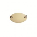 přisazené nástěnné a stropní svítidlo Philips 1x100W E27  - matovaná hnědá
