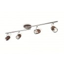 přisazené stropní svítidlo bodové Philips BALSA 4x35W GU10  - matovaná hnědá