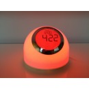 LEDKO 00424 LED stolní lampička s budíkem 2,5W | 5700K | RGB - bílá