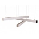 LEDKO 70026 LED závěsné stropní svítidlo Line 1x11W | 1320lm | 4000K - černé