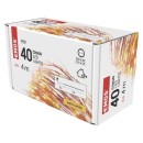 Emos D3AW01 vánoční nano řetěz 4m 40 LED | 2,4W | IP44 - teplá bílá, časovač, měděná