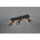 Trio 804300332 přisazené stropní bodové svítidlo Tosh 3x40W | E14 | IP20 - černá s hnědou