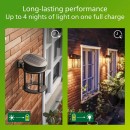 Philips 8720169361904 LED solární venkovní nástěnné svítidlo Geri  | 3,2W integrovaný LED zdroj | 500lm | 2700K