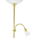 Eglo 82843 stojací svítidlo Up 2 1x60W+1x25W | E27+E14 - matný mosaz