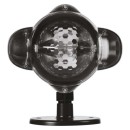 Emos DCPC03 LED dekorativní projektor - vločky 4W | IP44 - bílá, rotující světlo, černá