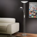 Eglo 85971 stojací svítidlo Baya 1x230W+1x33W | R7S+G9 - matný nikl