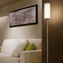 Eglo 85982 stojací svítidlo Troy 3 1x60W | E14 - matný nikl, bílá