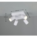 Trio T867730431 bodové stropní svítidlo SOKA | 10W GU10 | bílá