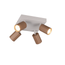 Trio T867730465 bodové stropní svítidlo SOKA  | 10W GU10 | hnědá