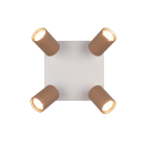 Trio T867730465 bodové stropní svítidlo SOKA  | 10W GU10 | hnědá