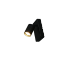 Trio T867770132 bodové nástěnné svítidlo SOKA | 10W GU10 | s vypínačem | černá