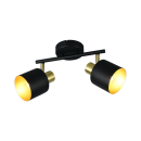 Trio T868800280 bodové stropní svítidlo EVA  | 10W E14 | černá | zlatá