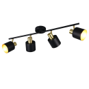 Trio T868800480 bodové stropní svítidlo EVA  | 10W E14 | černá | zlatá