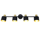 Trio T868800480 bodové stropní svítidlo EVA  | 10W E14 | černá | zlatá