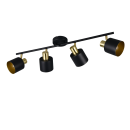 Trio T868800480 bodové stropní svítidlo EVA  | 10W E14 | černá | zlatá