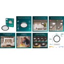 Philips 8721103131393 LED zápustné svítidlo MESON | 20W integrovaný LED zdroj | 1500lm | 4000K | černá