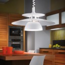 Eglo 87055 závěsné stropní svítidlo Brenda 1x60W | E27 - chrom, bílá