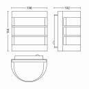 Philips 17474/47/PN venkovní nástěnné svítidlo Calgary 1x60W | E27 | IP44 - nerez