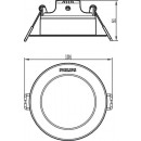 Philips Dawn CL258 LED stropní svítidlo 1x14W | 1100lm | 3000K - ochrana EyeComfort, bílá