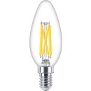 Philips 8719514324213 LED filamentová žárovka 3,4W/40W | E14 | 470lm | 2200-2700K | B35 - stmívatelná, WarmGlow