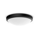 Philips 8719514326606 LED stropní svítidlo Doris 1x17W | 1500lm | 2700K | IP44 - černá