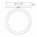 Philips 8719514328679 LED stropní svítidlo Magneos Slim 1x12W | 1200lm | 2700K - EyeComfort, bílá