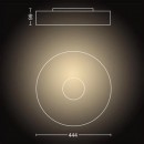 Philips Hue 8719514341272 LED stropní svítidlo Fair 1x25W | 2900lm | 2200-6500K - stmívatelné, Bluetooth, dálkové ovládání, White Ambiance, bílá