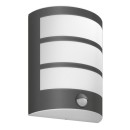 Philips 8719514417656 LED venkovní nástěnné svítidlo s pohybovým čidlem Python 1x6W | 500lm | 4000K | IP44 - antracit