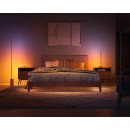 Philips Hue 8719514433526 LED stojací lampa Signe 1,4m 1x29W | 2550lm - bílá s dekorem dřeva, Gradient White and Color Ambiance