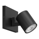 Philips 8719514435292 přisazené stropní bodové svítidlo Runner 1x20W | GU10 - nastavitelné, černá