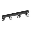 Philips 8719514435438 LED přisazené stropní bodové svítidlo Star 4x4,5W | 2000lm | 2700K - stmívatelné, nastavitelné, černá