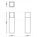 Philips 8719514490246 LED zahradní sloupek Arbour 1x3,8W | 800lm | 3000K | IP44 - černá