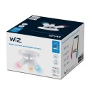 WiZ Colors 8719514554511 IMAGEO přisazené stropní bodové svítidlo 3xGU10 | 3x5W | 345lm | 2200-6500K | RGB - bílá