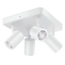 WiZ Colors 8719514554559 IMAGEO přisazené stropní bodové svítidlo 4xGU10 | 4x5W | 345lm | 2200-6500K | RGB -bílá
