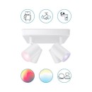 WiZ Colors 8719514554559 IMAGEO přisazené stropní bodové svítidlo 4xGU10 | 4x5W | 345lm | 2200-6500K | RGB -bílá