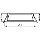 Philips 8720169173767 LED zápustné svítidlo Meson | 12,5W integrovaný LED zdroj | 1200/900 lm | 3000K