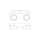 Philips 8720169174849 LED bodové svítidlo Bracia | 11W integrovaný LED zdroj | 1100 lm | 2700K