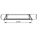 Philips 8720169230989 LED zápustné svítidlo Meson | 20W integrovaný LED zdroj | 2200/1500 lm | 4000K