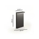 Philips 8720169257290 LED venkovní sloupek Bustan | 3,8W integrovaný LED zdroj | 800lm | 2700K