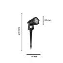 Philips 8720169269392 LED nízkonapěťové venkovní svítidlo Caper | 3W integrovaný LED zdroj | 2700K