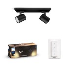 Philips Hue 8720169320352 LED bodové stropní svítidlo Runner | 2x4,2W GU10 | 2x400lm | 2200-6500K