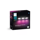 Philips HUE 8720169321014 LED sada bodových svítidel Xamento | 3x4,2W GU10 | 3x350lm | 2000-6500K+RGBK
